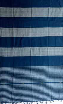 Blue cotton stole