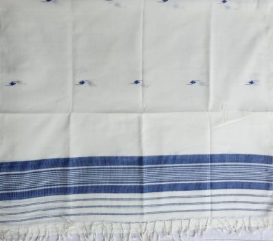 White cotton stole