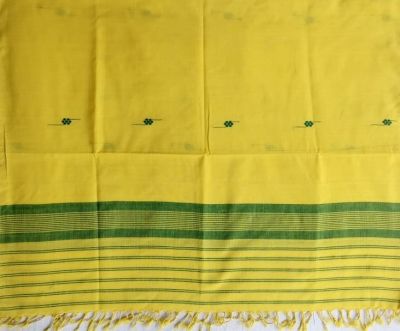 Yellow cotton stole