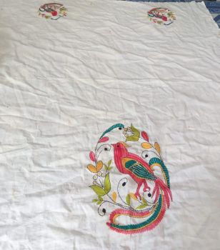 White Colour pure handloom Blouse from Bengal