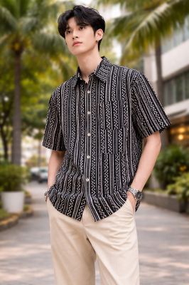Black Santiniketan Pure Cotton Men Kurta