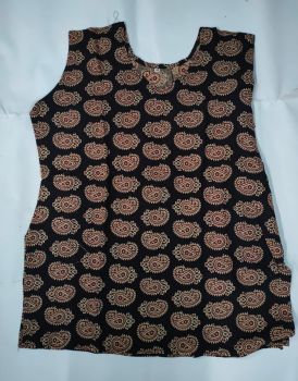 Almost Black Pure Handloom Cotton Tops From Bengal