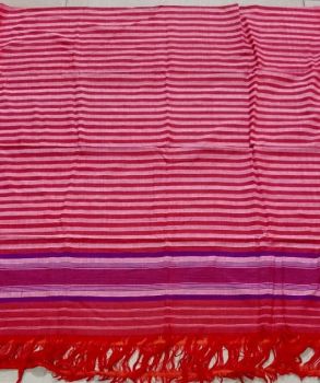 Red and Pink cotton stole