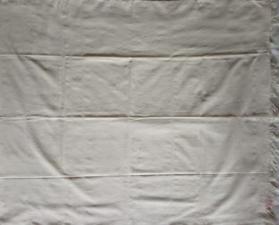 White Eri silk shawl plain