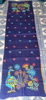 Blue Colour pure handloom ladies Stole from Bengal