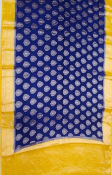 Cloud Burst Butta Design Banarasi Semi Silk Saree From Banaras