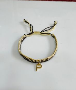 TJH "P" Initials Rakhi