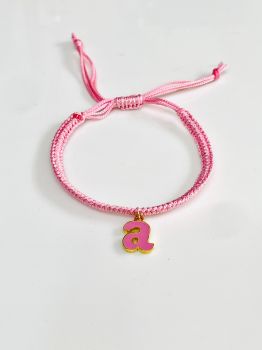 TJH Designer "A" Enamel Initial Rakhi