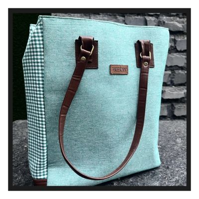 Sky Blue Turquoise Tote Bag
