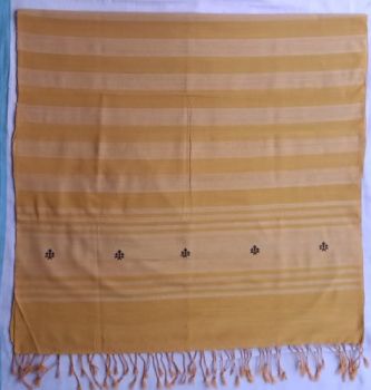 Light Yellow pink cotton & Eri stole