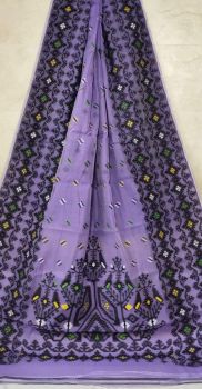 Light Purple Butta Design Pure Handloom Soft Dhakai Jamdani Saree