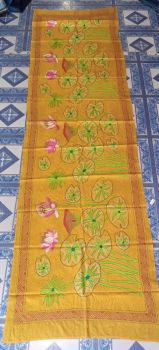Yellow Colour pure handloom Stole from Bengal