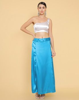 Blue Silk Shapewear