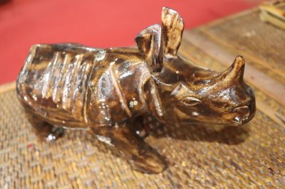 Wooden Rhino