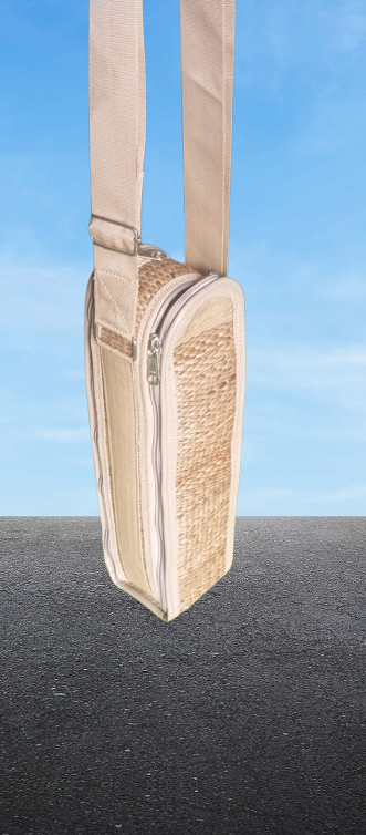 Water Hyacinth Water Bottle Bag