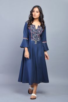 Blue Kalamkari Dress / Kurta