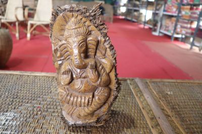 Bamboo Root Ganesh Decorative