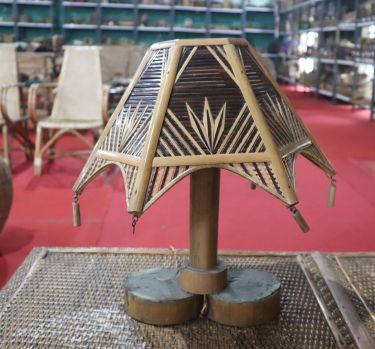 Bamboo Floor Light & Corner Stand