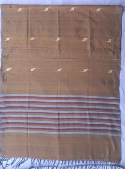 Horing white red cotton Eri stole