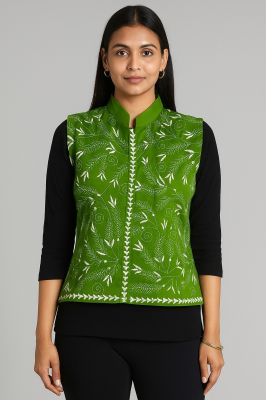 Kantha Jacket Hand Stitch From Bengal