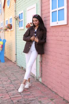 Black Hand Block Printed Cotton Jacket