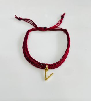 TJH "V" Initials Rakhi