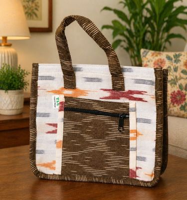 Multicolour Shopping Bags with Double Handles | Cloth Grocery Tote Bag | Eco-Friendly, Washable & Foldable Reusable Bags