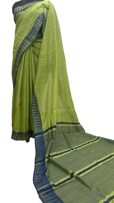 Green Handcrafted Kota Silk Saree