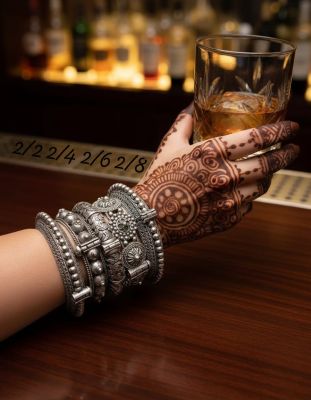 Silver lookalike Bangles