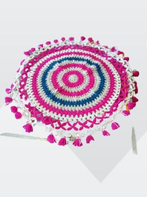 Handcrafted woolen Crochet knit Table mat