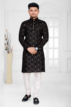 Men Judge Grey Cotton Kurta Mirror Work Original kurta