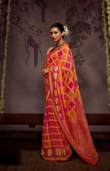 Red Box Soft Brasso Organza Saree