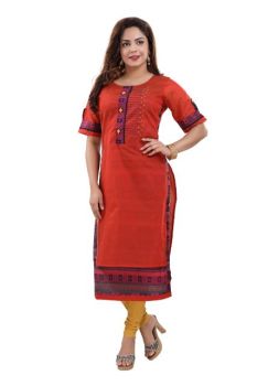 Red party wear kurti