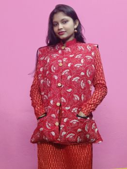 Pure Handloom long Jacket from Bengal