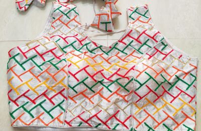 Multicolor Pure Cotton Blouse