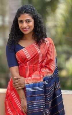 Multi Colour Pure Handloom Cotton Saree From Bengal