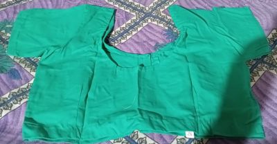 Teal Pure Cotton Blouse