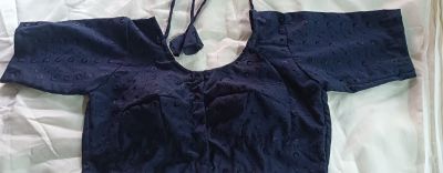 Dark Blue Pure Cotton Blouse