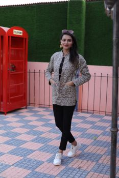 Grey Hand Block Printed Cotton Jacket