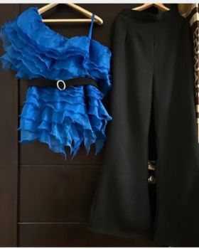 Ruffled Top With Pants