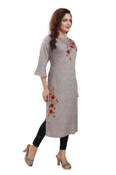 Light grey casual wear kurti