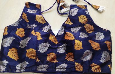 Dark Blue Pure Cotton Blouse
