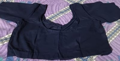 Dark Blue Pure Cotton Blouse