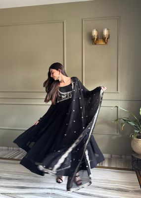Heavy Pure Fox Georgette Fabric Anarkali