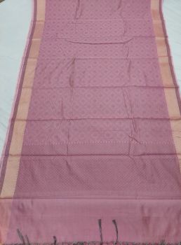 Light Pink Banarasi Cotton saree From Banaras