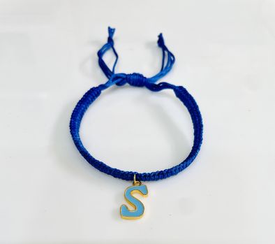 TJH Designer "S" Enamel Initial Rakhi