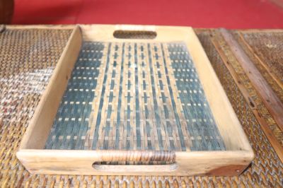Wood & Bamboo Tray Naga Design