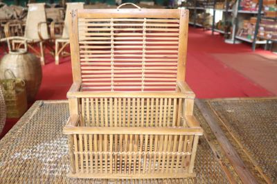 Bamboo Magazine Rack Traditional Design