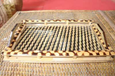 Cane & Bamboo Co-Part Tray Medium