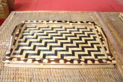 Cane & Bamboo Co-Part Tray Medium